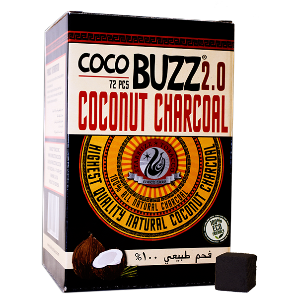 COCOBUZZ 2.0 COCONUT CHARCOAL (72pcs)