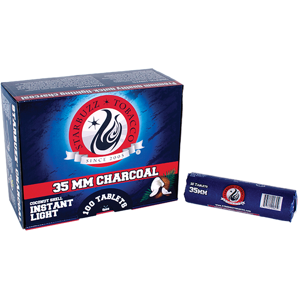 STARBUZZ 35MM INSTANT-LIGHT CHARCOAL (100pcs)