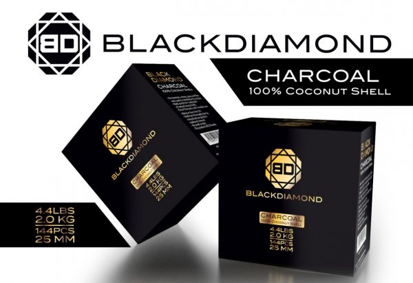 Black Diamond Coconut Charcoal 144pc (2kg)